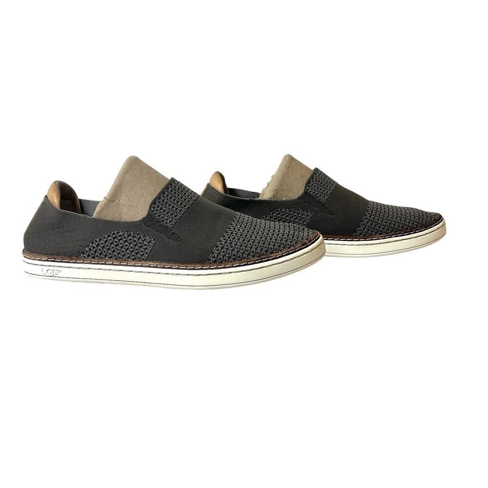 UGG Women's Size 9.5 EU 40.5 Slip On Comfort Casual Shoes Flat Brown Knit Fabric - Picture 2 of 13
